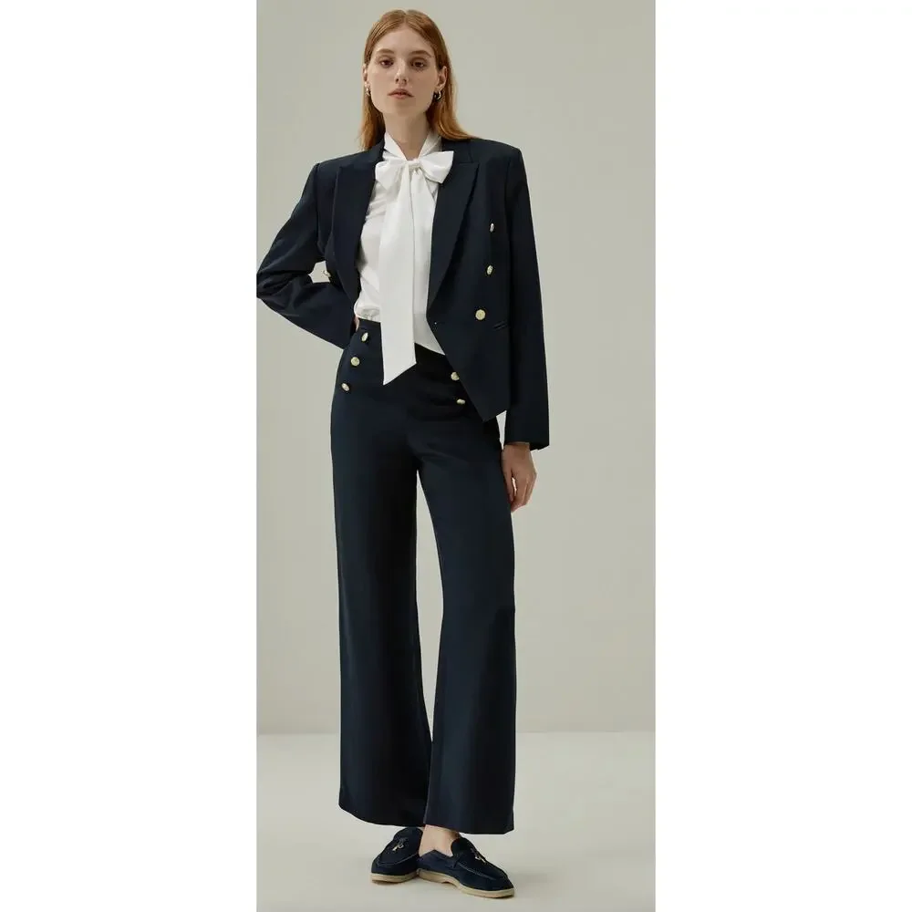 LilySilk M Women Bow-tie Neck Silk Blouse